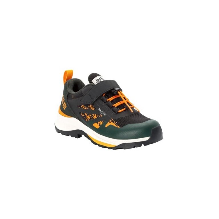 Jack Wolfskin Wanderschuhe Villi Hiker Texapore Low (wasserdicht, atmungsaktiv) phantomgrau/orange Kinder