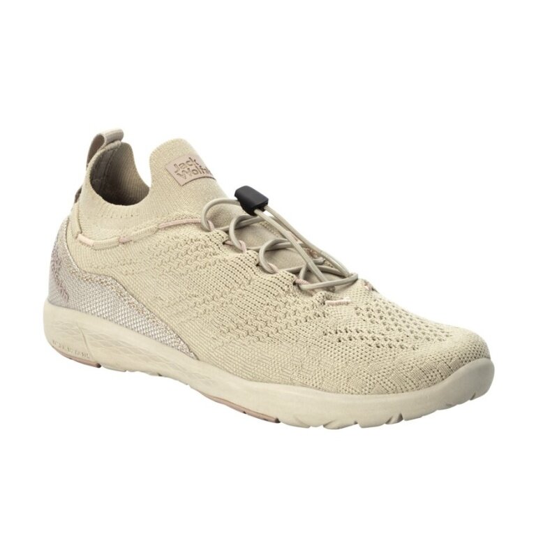 Jack Wolfskin Sneaker Spirit Knit Low (Alltagschuhe, leicht und flexible Sohle) sandbraun Damen