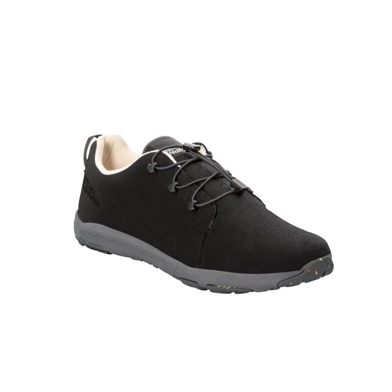 Jack Wolfskin Sneaker Spirit Wool Low (leichte, flexible Sohle) phantomgrau Herren