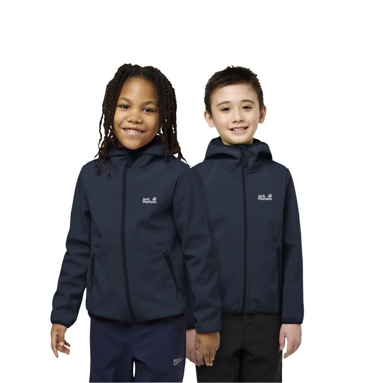 Jack Wolfskin Softshelljacke Fourwinds (winddicht, gefüttert) 2025 skyblau Kinder/Jugendliche (164-176)