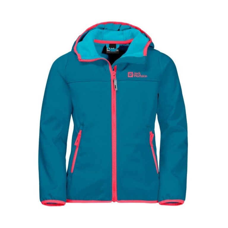 Jack Wolfskin Softshelljacke Fourwinds (wind-& wasserabweisend) everestblau Kinder/Jugendliche (164-176)