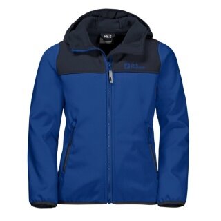 Jack Wolfskin Softshelljacke Fourwinds (wind-& wasserabweisend) dunkelblau Kinder