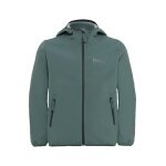 Jack Wolfskin Softshelljacke Fourwinds (winddicht, gefüttert) 2025 jadegrün Kinder/Jugendliche (164-176)