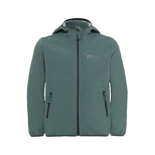 Jack Wolfskin Softshelljacke Fourwinds (winddicht, gefüttert) 2025 jadegrün Kinder/Jugendliche (164-176)