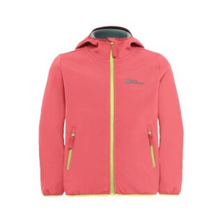 Jack Wolfskin Softshelljacke Fourwinds (winddicht, gefüttert) 2025 sunset pink/coral Mädchen (164-176)