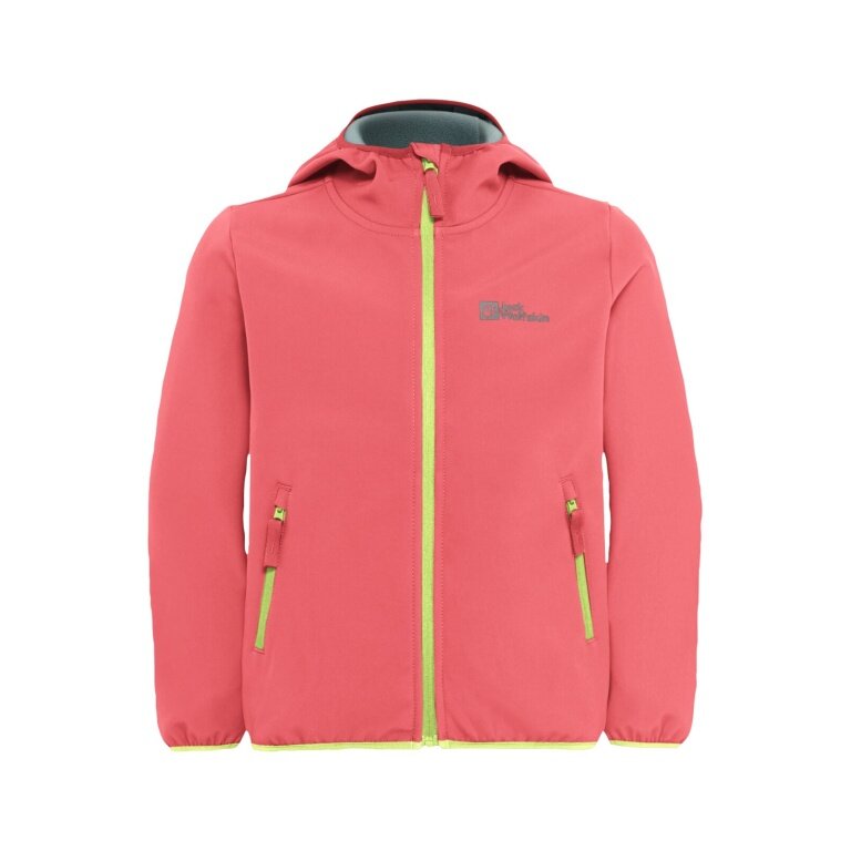 Jack Wolfskin Softshelljacke Fourwinds (winddicht, gefüttert) 2025 sunset pink/coral Mädchen