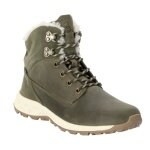 Jack Wolfskin Winterstiefel Queenstown City Texapore Mid (Leder, wasserdicht) mossgrün Damen