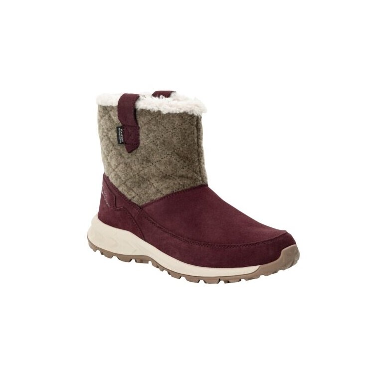 Jack Wolfskin Winterstiefel Queenstown Texapore Boot (Veloursleder, wasserdicht) berrypink Damen