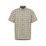 Jack Wolfskin Wanderhemd Planalto (Bio-Baumwolle) Kurzarm beige Herren