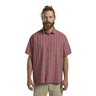 Jack Wolfskin Wanderhemd Meseta (schnelltrocknend, atmungsaktiv) Kurzarm rosa Herren