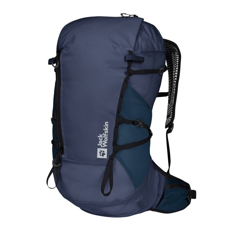 Jack Wolfskin Wanderrucksack Prelight Vent (AEROVENT PRO-Tragesystem) dunkelblau 20 Liter