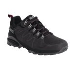 Jack Wolfskin Wanderschuhe Refugio Texapore Low (Veloursleder, wasserdicht) dunkelgrau/violett Damen