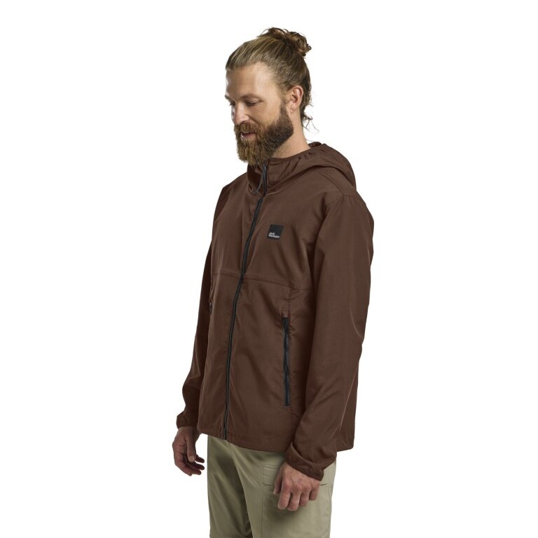 Jack Wolfskin Windjacke Terracade (winddicht, wasserabweisend) braun Herren