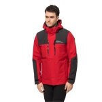 Jack Wolfskin Winterjacke Jasper 3in1 (wasser-winddicht, atmungsaktiv, warm) dunkelrot Herren