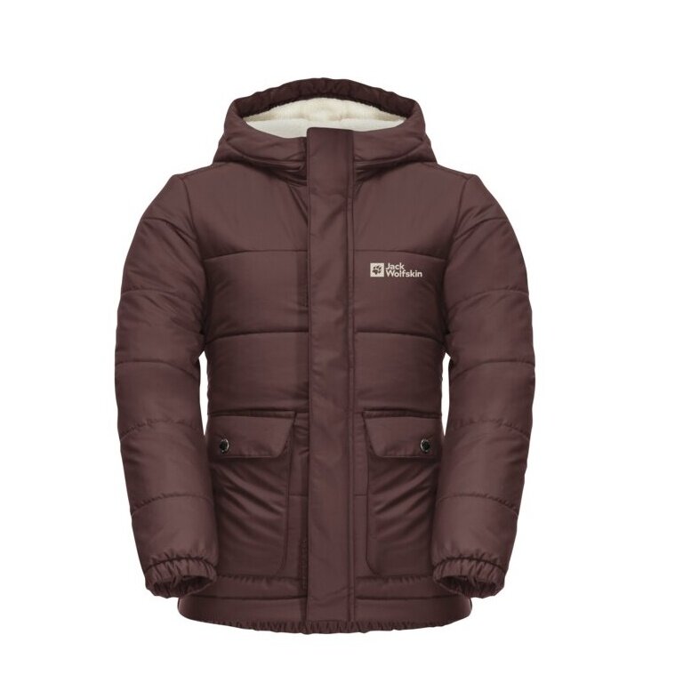 Jack Wolfskin Winterjacke Snow Fox (Fleece-Innenseite, winddicht, wasserabweisend) berrypink Kinder (164-176)