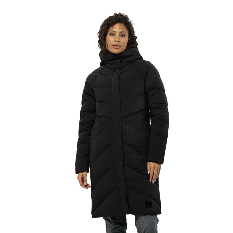 Jack Wolfskin Wintermantel Marienplatz Coat (winddicht, sehr wasserabweisend) schwarz Damen