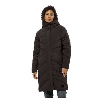 Jack Wolfskin Wintermantel Marienplatz Coat (winddicht, sehr wasserabweisend) braun Damen