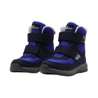 Jack Wolfskin Winterschuhe Polar Bear-B Texapore Mid Vc (wasserdicht, atmungsaktiv) blau/navyblau Kleinkinder Jungen