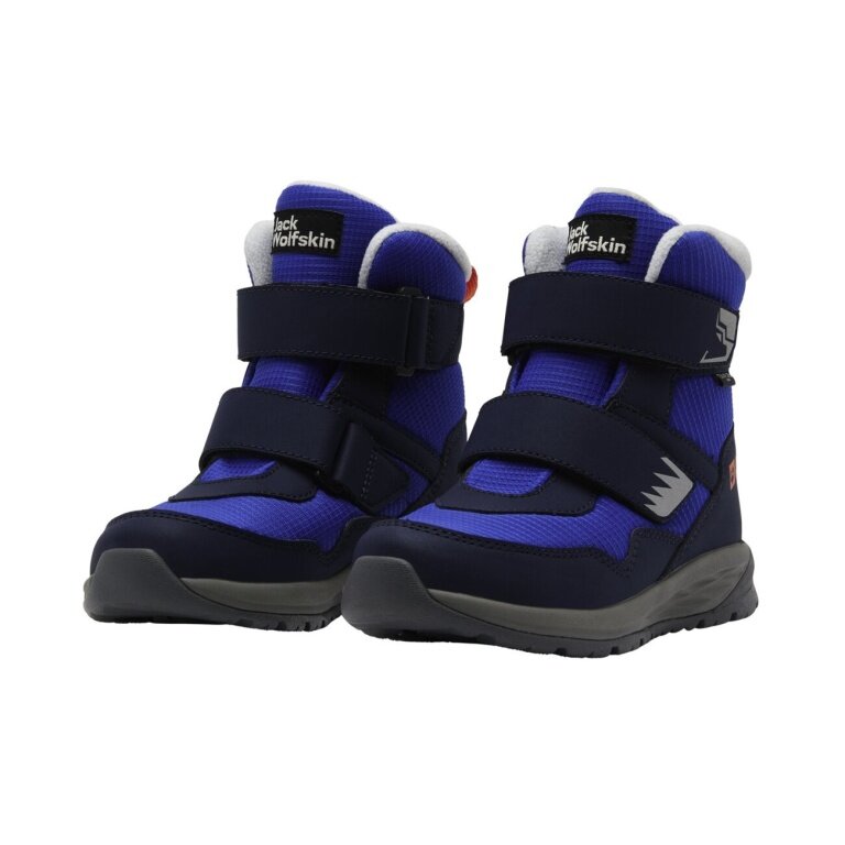 Jack Wolfskin Winterschuhe Polar Bear-B Texapore Mid VC (wasserdicht, atmungsaktiv) blau/navyblau Jungen