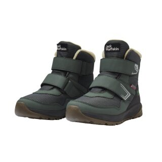 Jack Wolfskin Winterschuhe Polar Bear-B Texapore Mid VC (wasserdicht, atmungsaktiv) grün Jungen