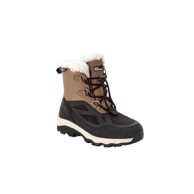 Jack Wolfskin Winterstiefel Vojo Shell XT Texapore Mid (wasserdicht, 100% PFC-frei) braun/schwarz Kinder