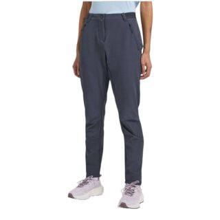 Jack Wolfskin Softshell-Wanderhose Geigelstein Slim Pant (wasserabweisend, atmungsaktiv) graphitegrau Damen