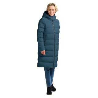 Jack Wolfskin Winter-Daunenmantel Frozen Palace Coat 2025 (winddicht, wasserabweisend) blau Damen