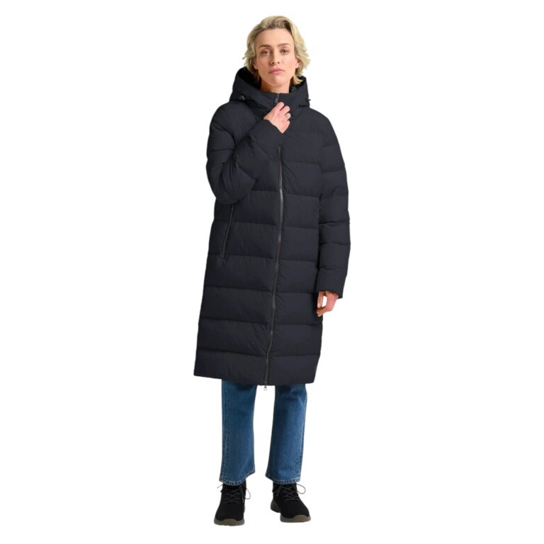 Jack Wolfskin Winter-Daunenmantel Frozen Palace Coat 2025 (winddicht, wasserabweisend) navyblau Damen