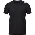 JAKO Sport-Tshirt Challenge - Polyester-Stretch-Jersey schwarz/weiss Jungen
