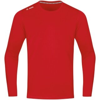 JAKO Sport-Langarmshirt Run 2.0 (100% Polyester, atmungsaktiv) rot Herren