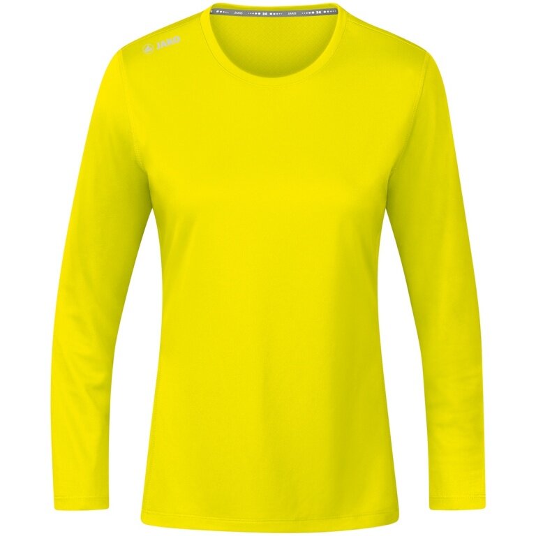 JAKO Sport-Langarmshirt Run 2.0 (100% Polyester, atmungsaktiv) gelb Damen