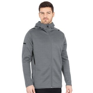 JAKO Freizeitjacke Challenge mit Kapuze (100% Polyester) dunkelgrau Herren