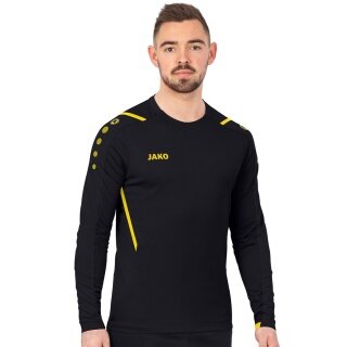 JAKO Langarmshirt (Sweat) Challenge - optimale Bewegungsfreiheit - schwarz/gelb Herren