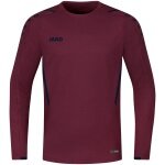 JAKO Langarmshirt (Sweat) Challenge - optimale Bewegungsfreiheit - weinrot Jungen
