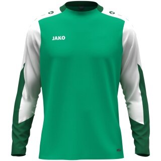 JAKO Sport-Langarmshirt Dynamic (Polyester-Eyelet) grün/weiss/dunkelgrün Kinder