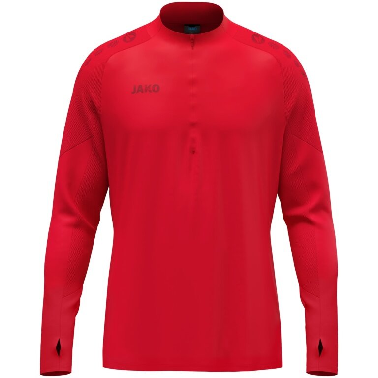 JAKO Langarmshirt Ziptop Light Flow (Keep Dry, maximale Bewegungsfreiheit) rot Kinder