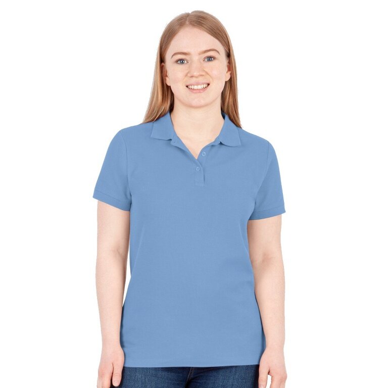 JAKO Freizeit-Polo Organic Pique (Bio-Baumwolle, 200g/m2) hellblau Damen