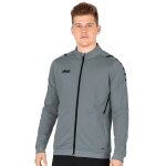 JAKO Trainingsjacke (Polyester) Challenge - Seitentaschen, moderner Look - dunkelgrau Herren