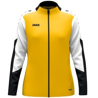 JAKO Polyesterjacke Dynamic (100% rec. Polyester) gelb/weiss/schwarz Damen