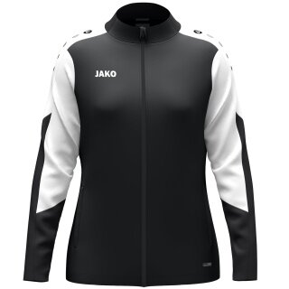 JAKO Polyesterjacke Dynamic (100% rec. Polyester) schwarz/weiss/anthrazitgrau Damen