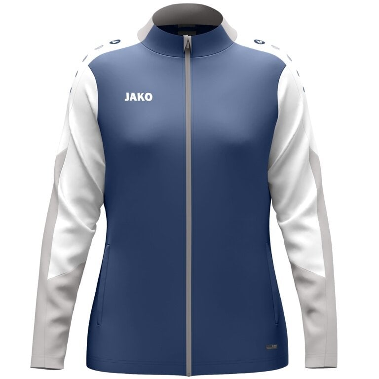 JAKO Polyesterjacke Dynamic (100% rec. Polyester) nachtblau/weiss/hellgrau Damen