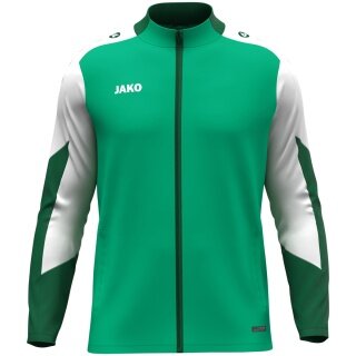 JAKO Polyesterjacke Dynamic (100% rec. Polyester) grün/weiss/dunkelgrün Kinder