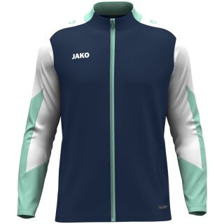 JAKO Polyesterjacke Dynamic (100% rec. Polyester) marineblau/weiss/mintgrün Kinder