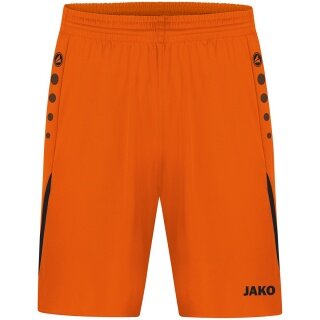 JAKO Sporthose Short Challenge (Polyester-Interlock, ohne Innenslip) kurz neonorange Herren