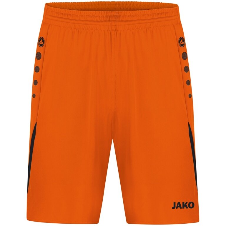 JAKO Sporthose Short Challenge (Polyester-Interlock, ohne Innenslip) kurz neonorange Herren