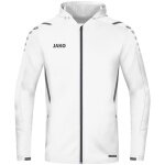 JAKO Trainingsjacke Challenge mit Kapuze weiss Jungen
