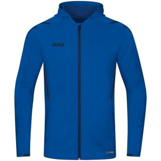 JAKO Trainingsjacke Challenge mit Kapuze royalblau Jungen