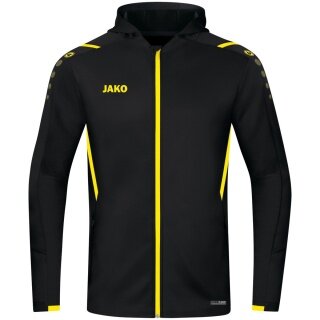 JAKO Trainingsjacke Challenge mit Kapuze schwarz/gelb Jungen