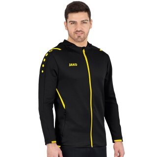 JAKO Trainingsjacke Challenge mit Kapuze schwarz/gelb Herren