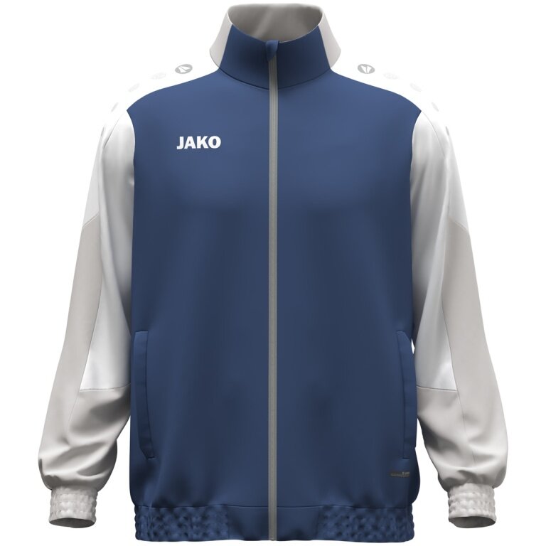 JAKO Trainingsjacke (Webjacke) Dynamic - Stretch-Micro-Twill - nachtblau/weiss/hellgrau Herren